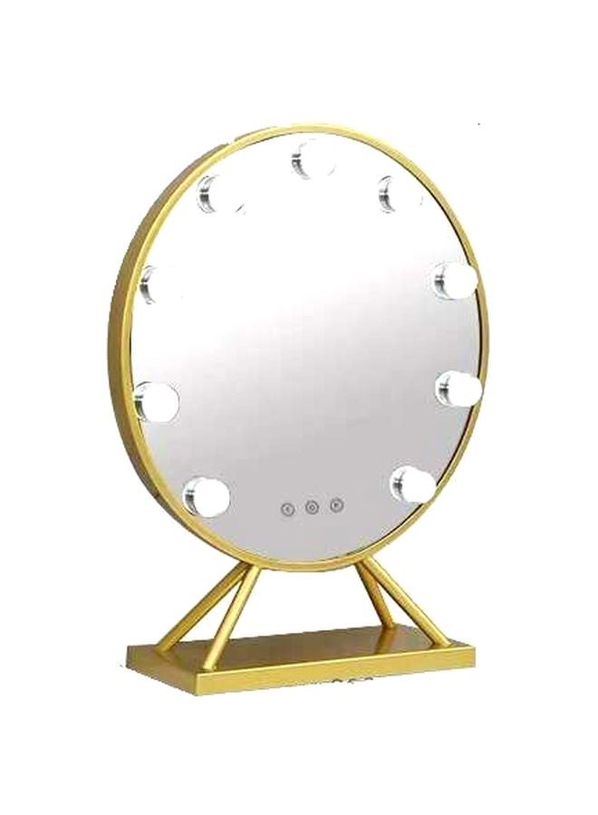 إيست ليدي مرآة زينة بمصابيح LED ذهبي 47x40سم - Image 1
