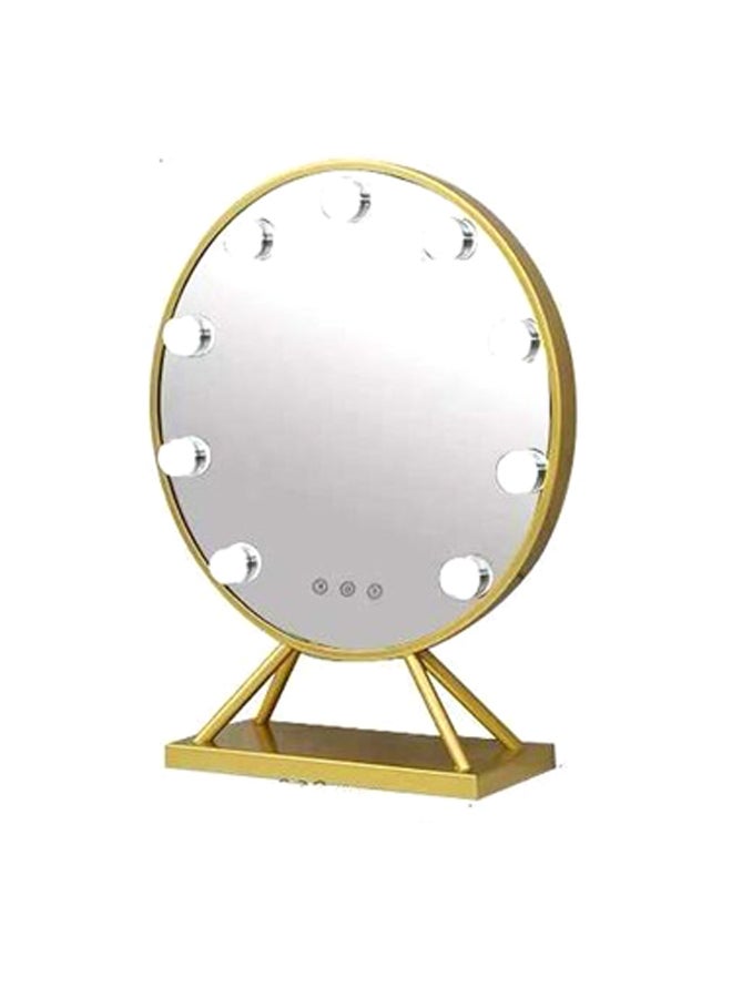إيست ليدي مرآة زينة بمصابيح LED ذهبي 47x40سم - Image 2