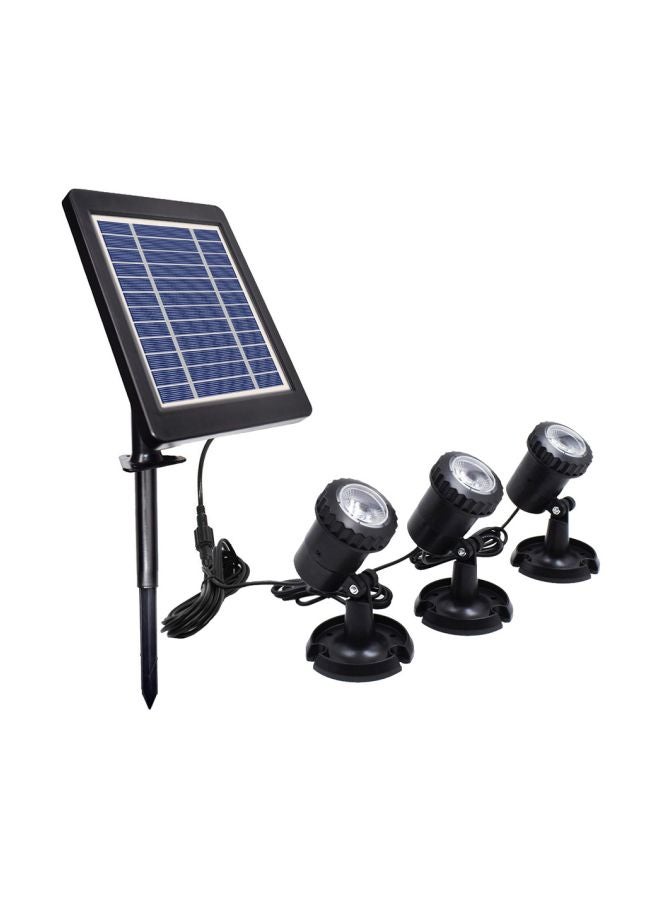Generic Pack Of 4 Solar Powered LED Lamp Kit Blue 22.5x10.5x17.5centimeter  - Image 1