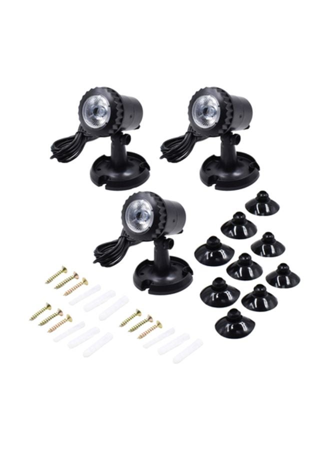 Generic Pack Of 4 Solar Powered LED Lamp Kit Blue 22.5x10.5x17.5centimeter  - Image 2