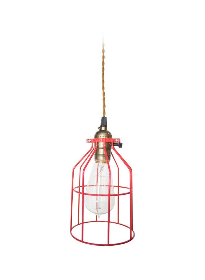 GLOW LIFE Bird Cage Pendant Lamps Red
