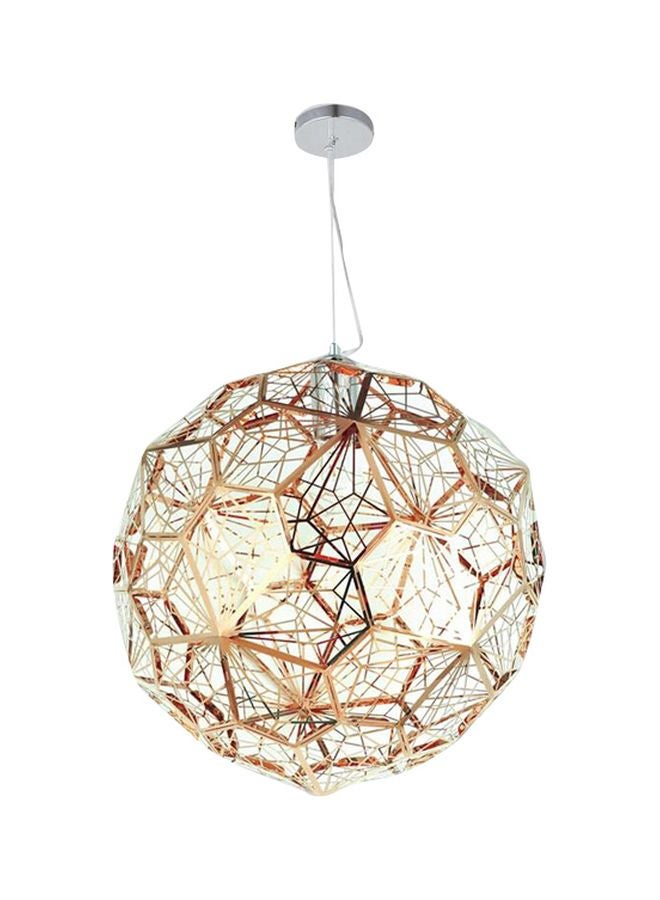 GLOW LIFE Web Etched Stainless Steel Pendant Light Bronze