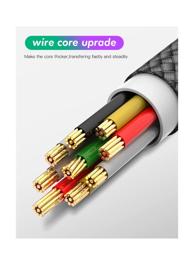 Jellico - Type-C Charging Cable Black/Gold - Image 1