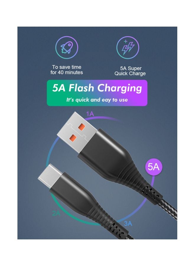 Jellico - Type-C Charging Cable Black/Gold - Image 1