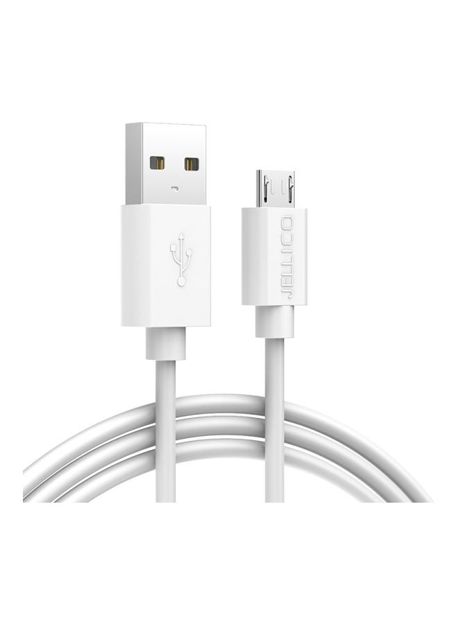 Jellico USB To Micro USB Data Sync Charging Cable White - Image 2