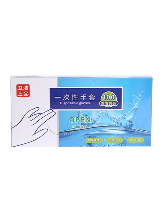 Generic 100-Piece Disposable PE Glove Set - Image 1