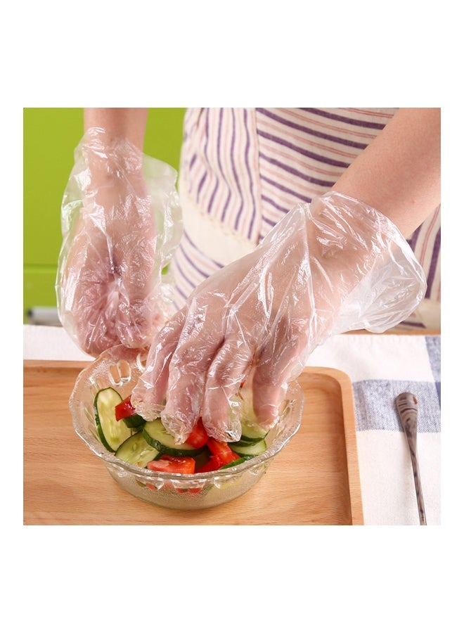 Generic 100-Piece Disposable PE Glove Set - Image 2