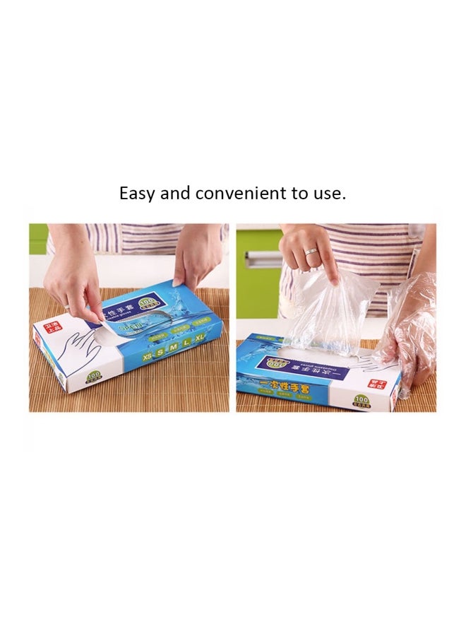 Generic 100-Piece Disposable PE Glove Set - Image 3