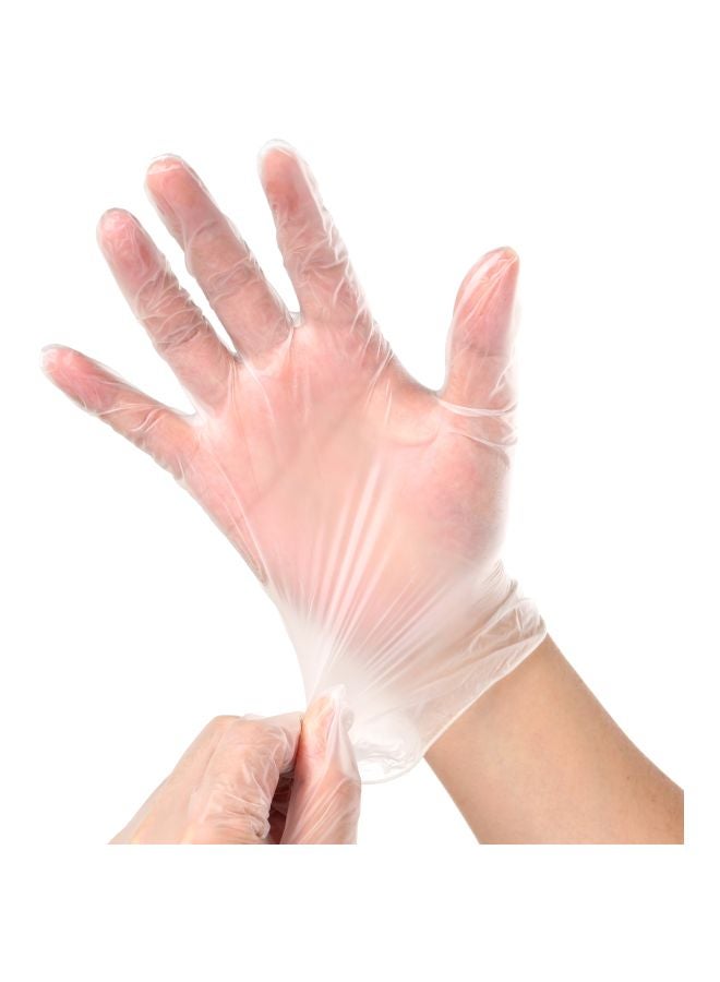 100-Piece Vinyl Disposable Gloves Set M M - Image 3
