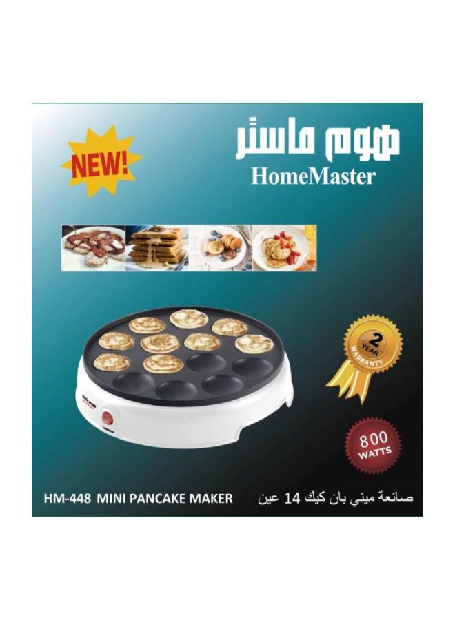 Home Master Pan Cake Maker 800W 800 W HM-448 White/Black - Image 2