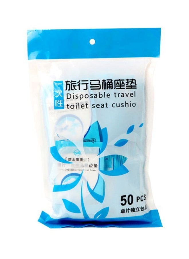 Pack Of 30 Portable Disposable Toilet Seat Covers White - Image 4