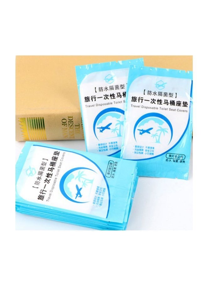 Pack Of 30 Portable Disposable Toilet Seat Covers White - Image 5