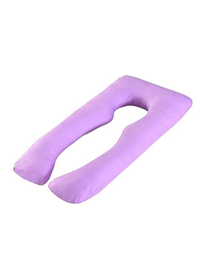 U Shaped Maternity Pillow With Cover Fabric Purple 30x25x30cm