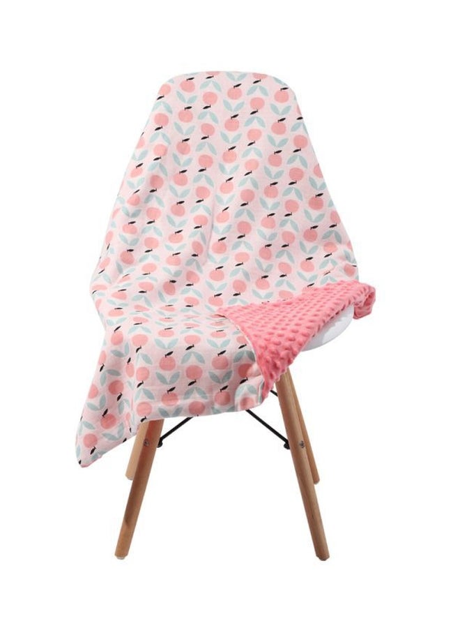 انسولار بطانية بنقشة منقّطة جيدة التهوية fabric وردي/ أخضر/ أسود 43.3x62.2بوصة - Image 1