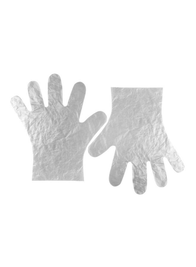 Pack Of 40 Disposable Gloves Clear M - Image 1