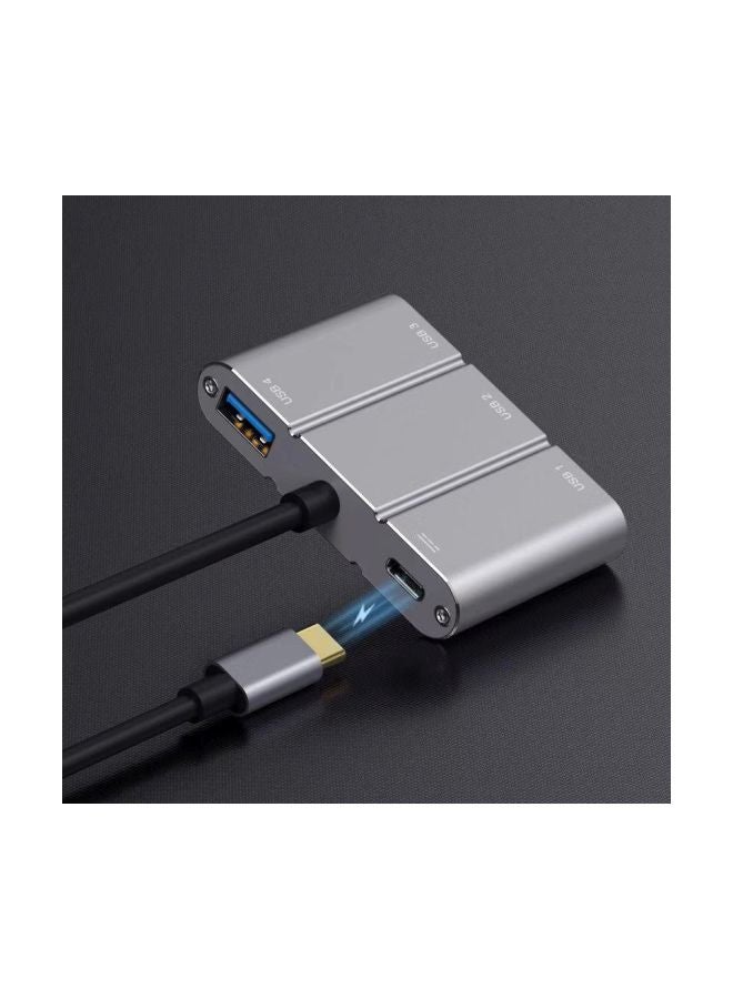 Generic - Type-C To HDMI USB Conversion Cable Adapter Silver - Image 1