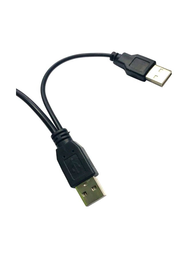 كابل محول مناسب لمحرك الأقراص الصلبة من USB 2.0 إلى SATA أسود