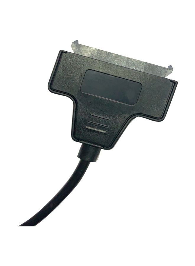 كابل محول مناسب لمحرك الأقراص الصلبة من USB 2.0 إلى SATA أسود