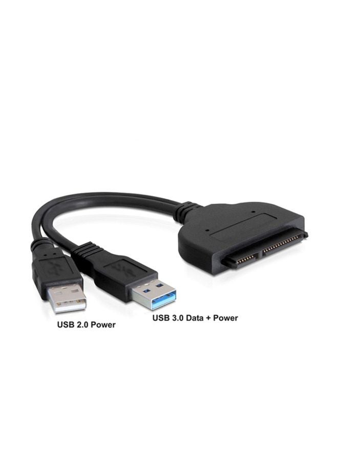 SATA To USB 3.0 Hard Drive Adapter Cable Black