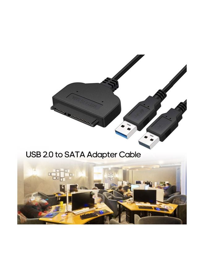 SATA To USB 3.0 Hard Drive Adapter Cable Black