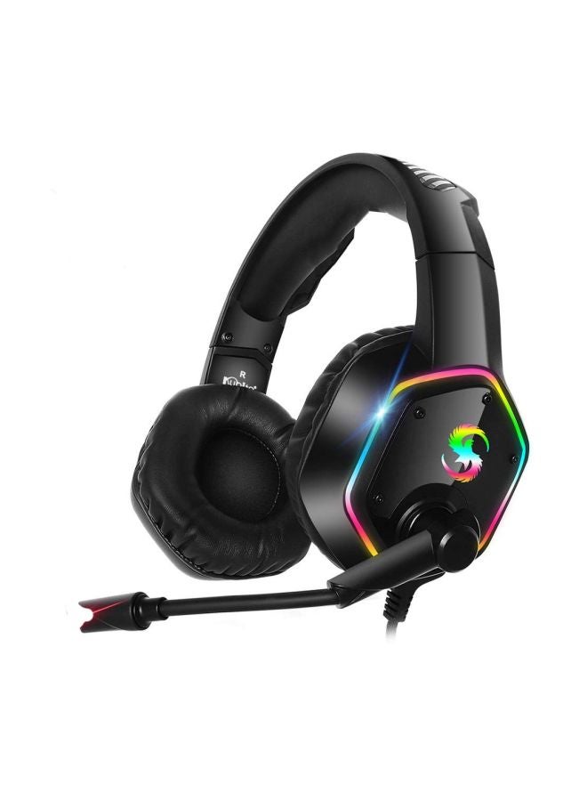 Kubite - Wired RGB Light Over-Ear Gaming Headphones With Mic For PS4/PS5/X One/X Series / N Switch/PC - Image 1