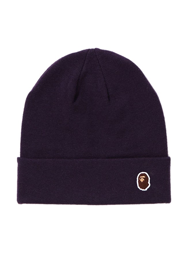 Ape Head Knit Beanie Purple
