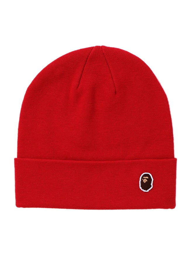 Ape Head Knit Beanie Red