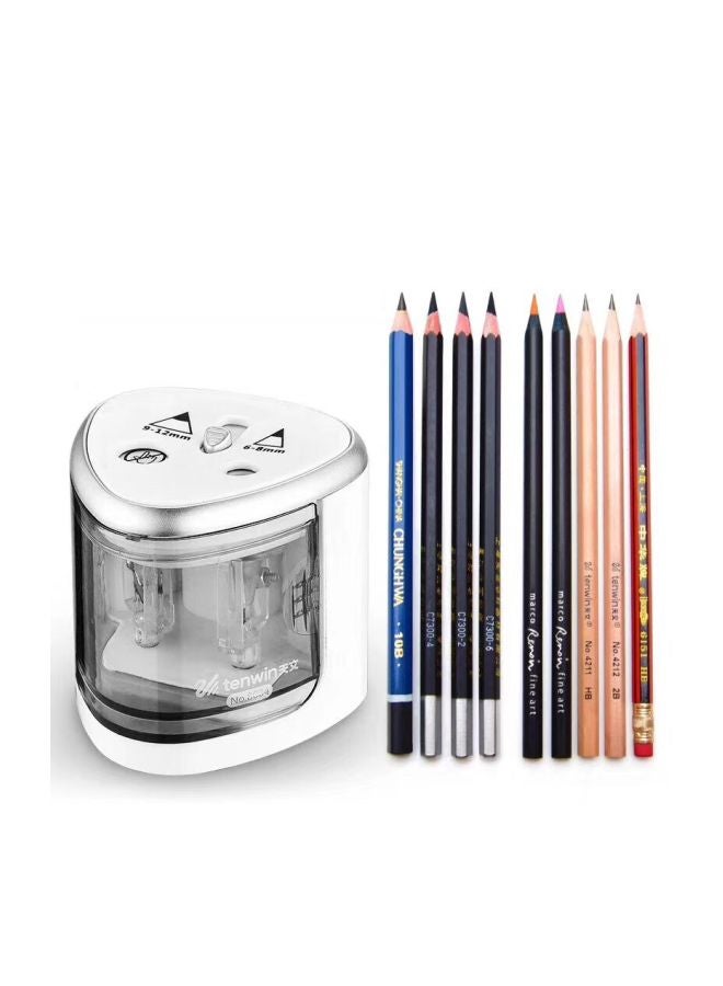 بيوينتي مبراة أقلام مزدوجة كهربائية سيمبليسيتي فضي - Image 2