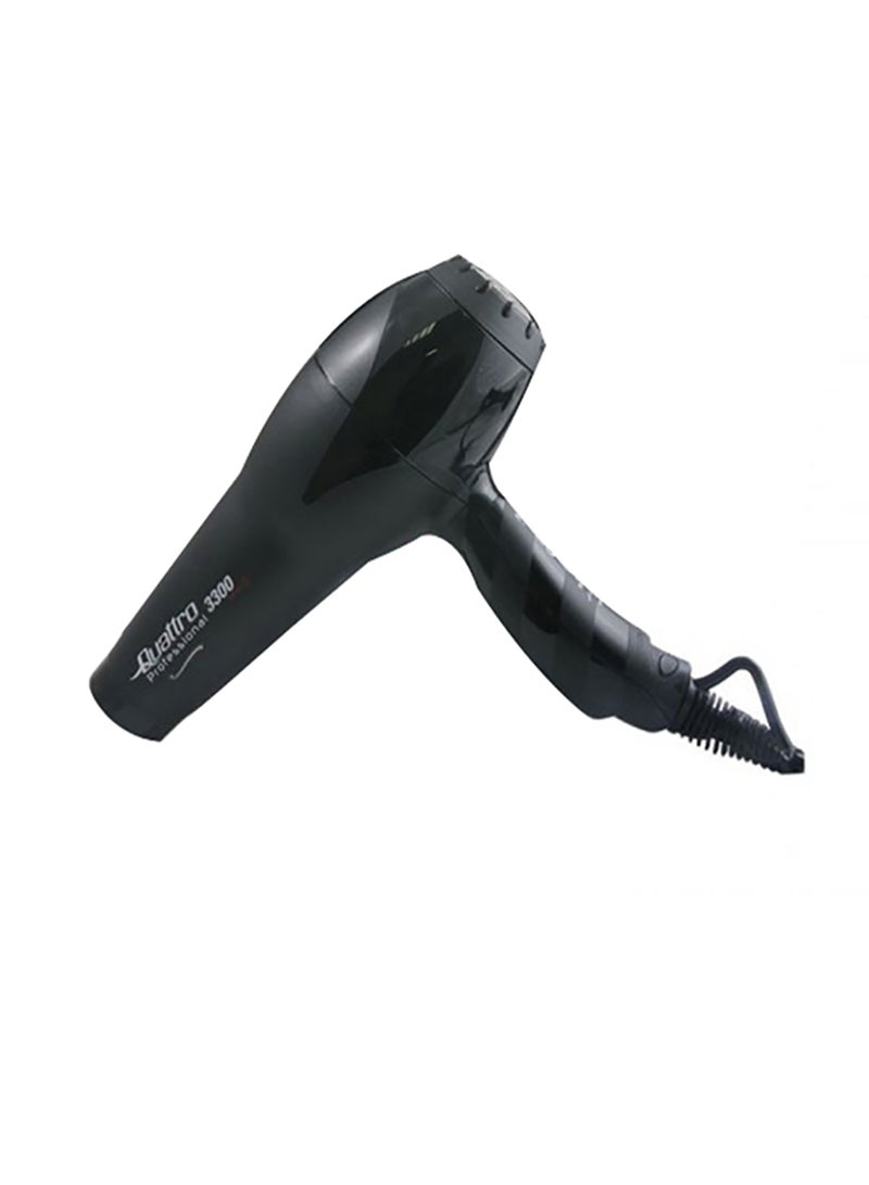 Quattro Professional - 3300 Ionic Professional Hair Dryer Black - Image 1