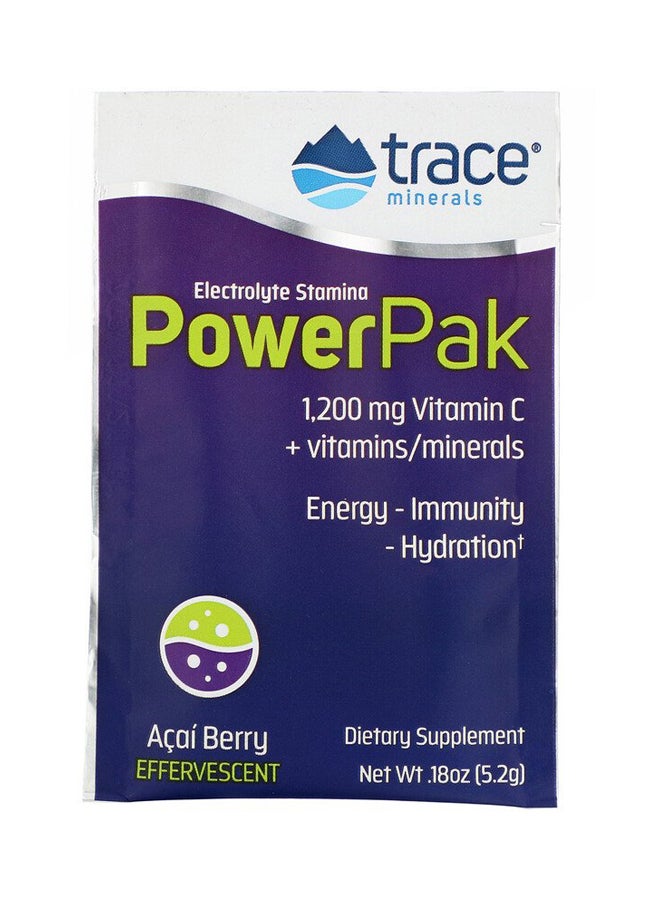 Trace Minerals Research 2-Piece Electrolyte Stamina Power Pak 1200mg Vitamin C Dietary Supplement  - Image 3