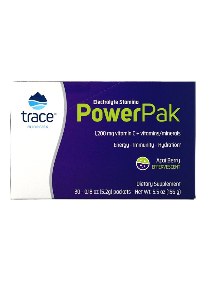 Trace Minerals Research 2-Piece Electrolyte Stamina Power Pak 1200mg Vitamin C Dietary Supplement  - Image 1