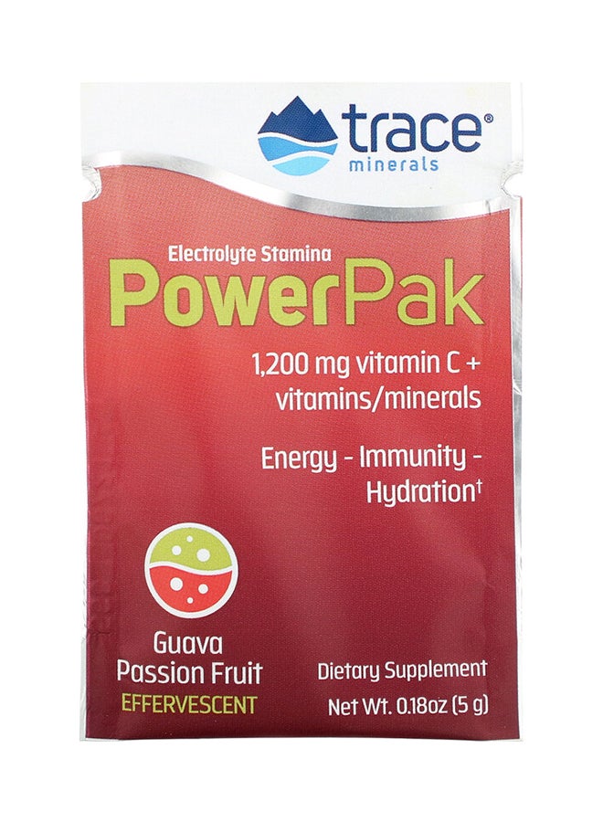 Trace Minerals Research Pack Of 30 Electrolyte Stamina PowerPak Supplement - Guava Passion Fruit  - Image 3