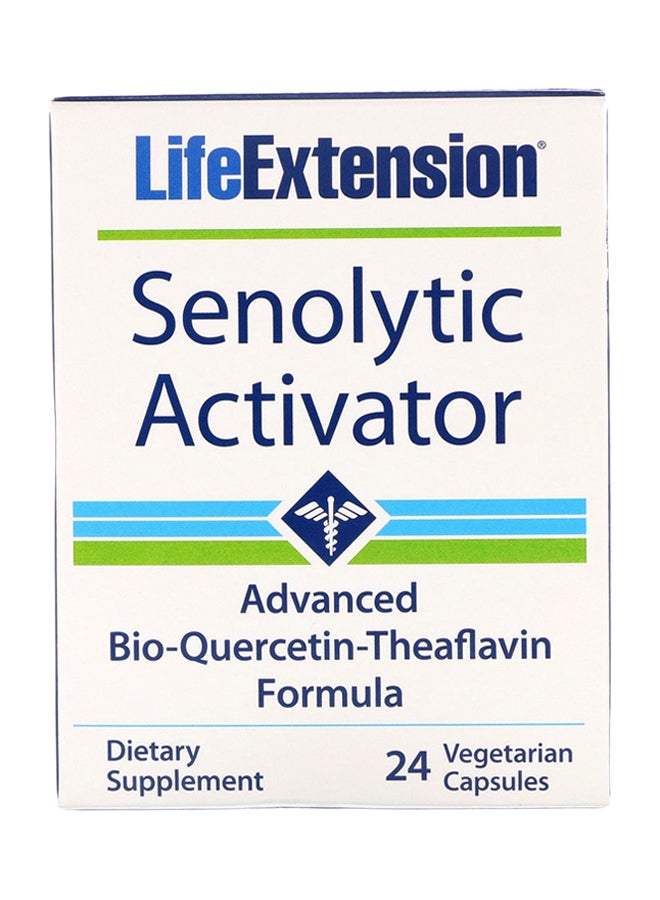 Life Extension Senolytic Activator Dietary Supplement - 24 Vegetarian Capsules - Image 1