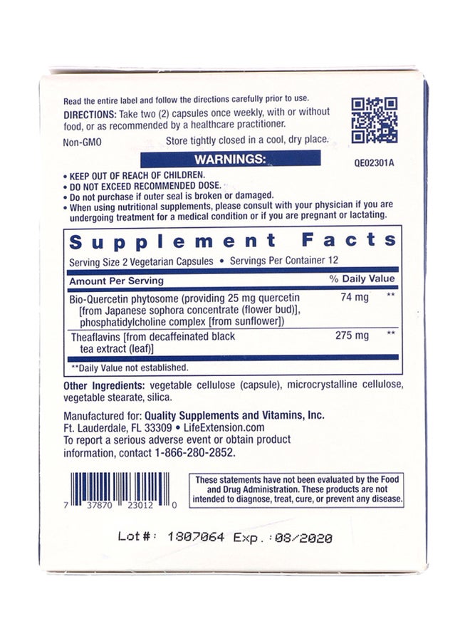 Life Extension Senolytic Activator Dietary Supplement - 24 Vegetarian Capsules - Image 2