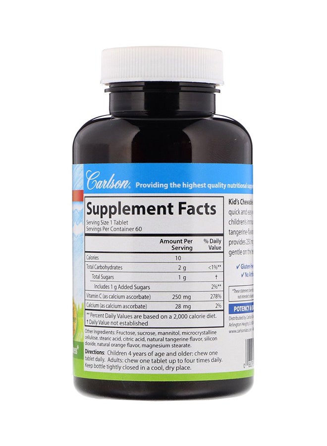 Carlson Chewable Vitamin C - 60 Tablet - Image 2