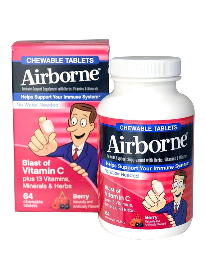 Airborne - Vitamin C 1000mg - 64 Tablets - Image 1