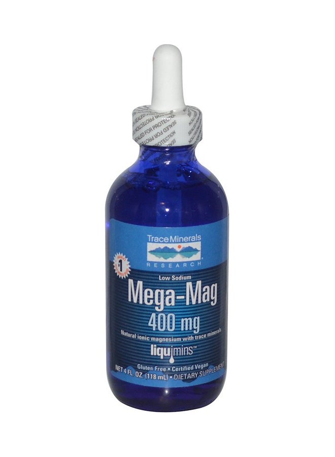 Trace Minerals Research Mega Mag Dietary Supplement 400mg  - Image 1