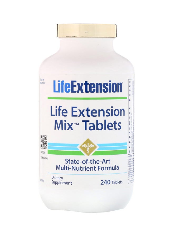 Life Extension Mix State Of the Art Multi-Nutrient Formula Dietary Supplement - 240 Tablets - Image 1