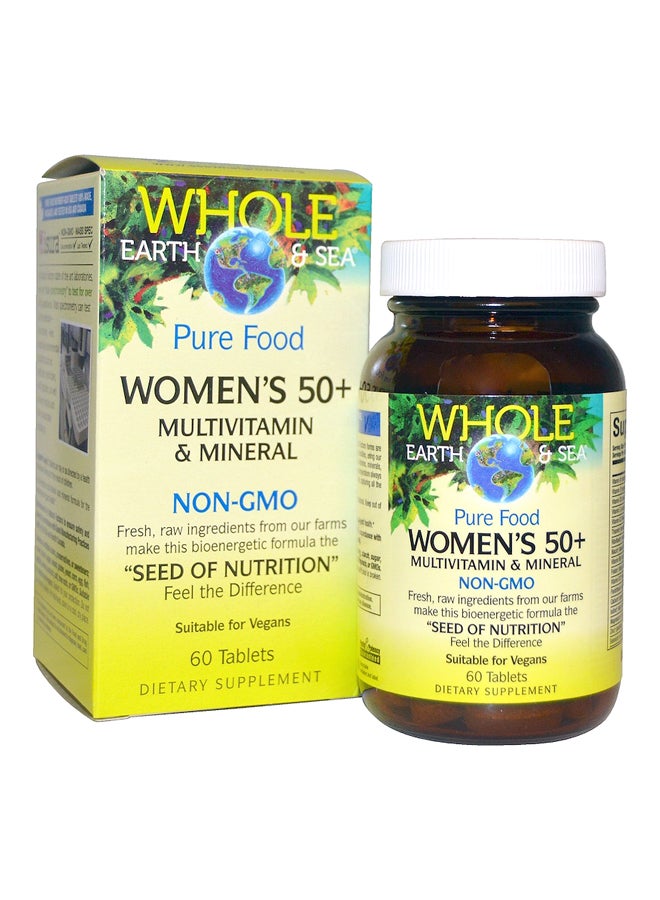 natural Factors Whole Earth And Sea Prenatal Multivitamin and Mineral Dietary Supplement - 60 Tablets - Image 1