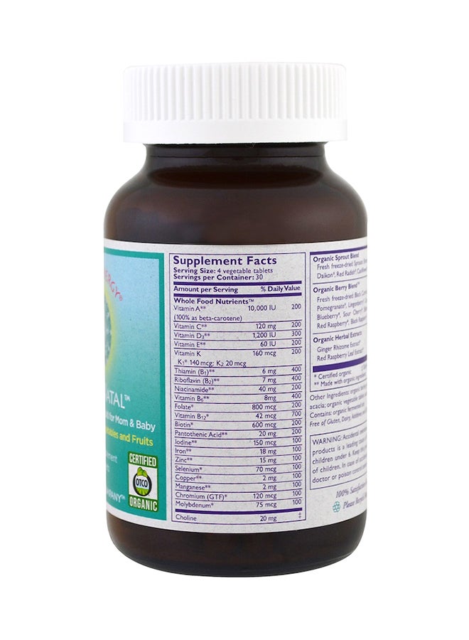 Pure Synergy PureNatal Multivitamin Supplement - 120 Tablets - Image 2