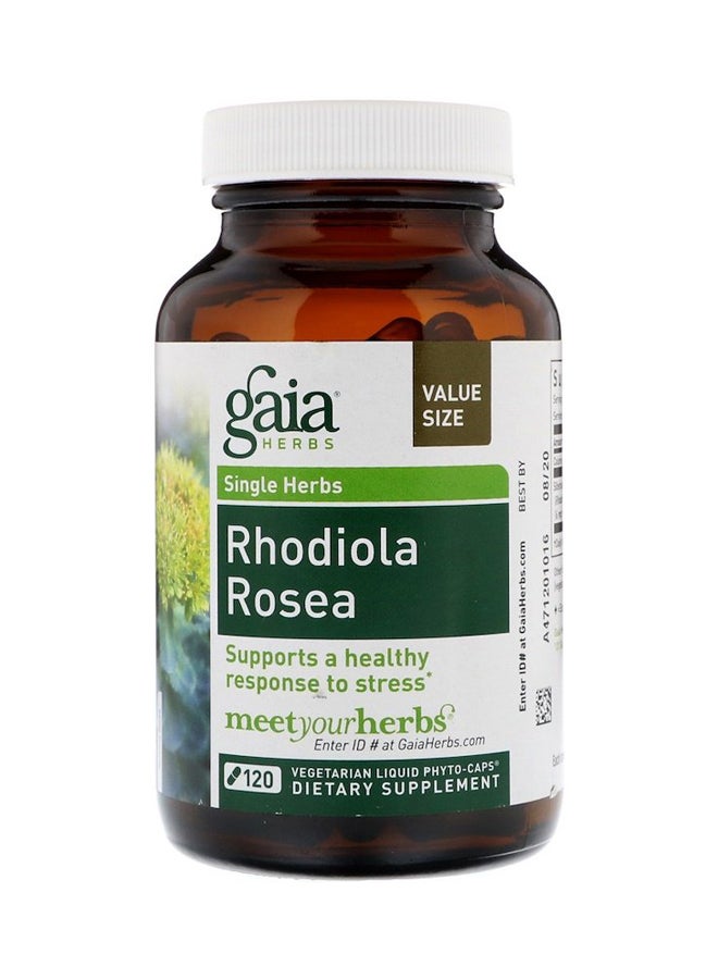 Gaia Herbs Rhodiola Rosea - 120 Vegan Liquid Phyto Caps  - Image 1