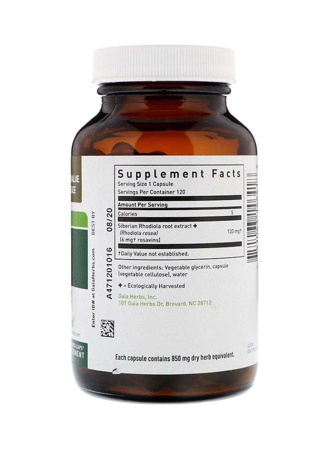 Gaia Herbs Rhodiola Rosea - 120 Vegan Liquid Phyto Caps  - Image 2