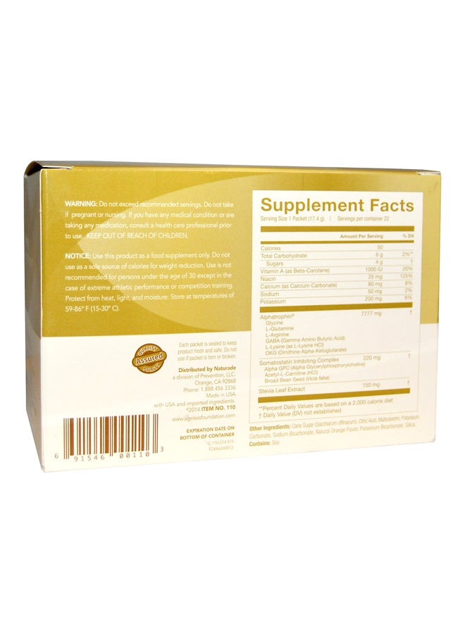 Ageless Foundation Laboratories - 22-Piece UltraMAX Gold Effervescent Powder - Valencia Orange - Image 1