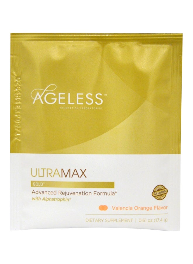 Ageless Foundation Laboratories - 22-Piece UltraMAX Gold Effervescent Powder - Valencia Orange - Image 1