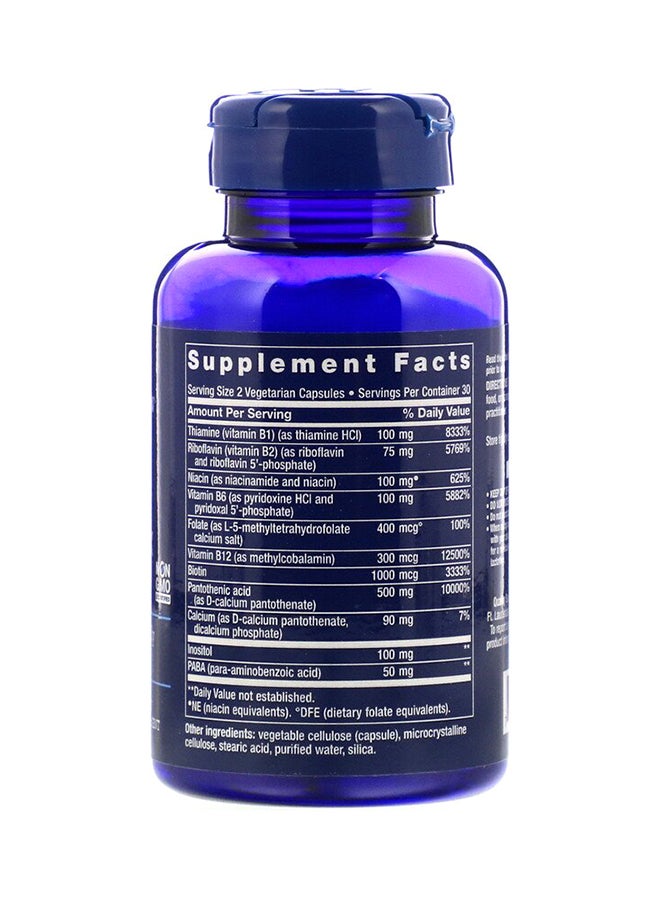 BioActive Complete B Complex Vegetarian Capsules - 4 Bottles