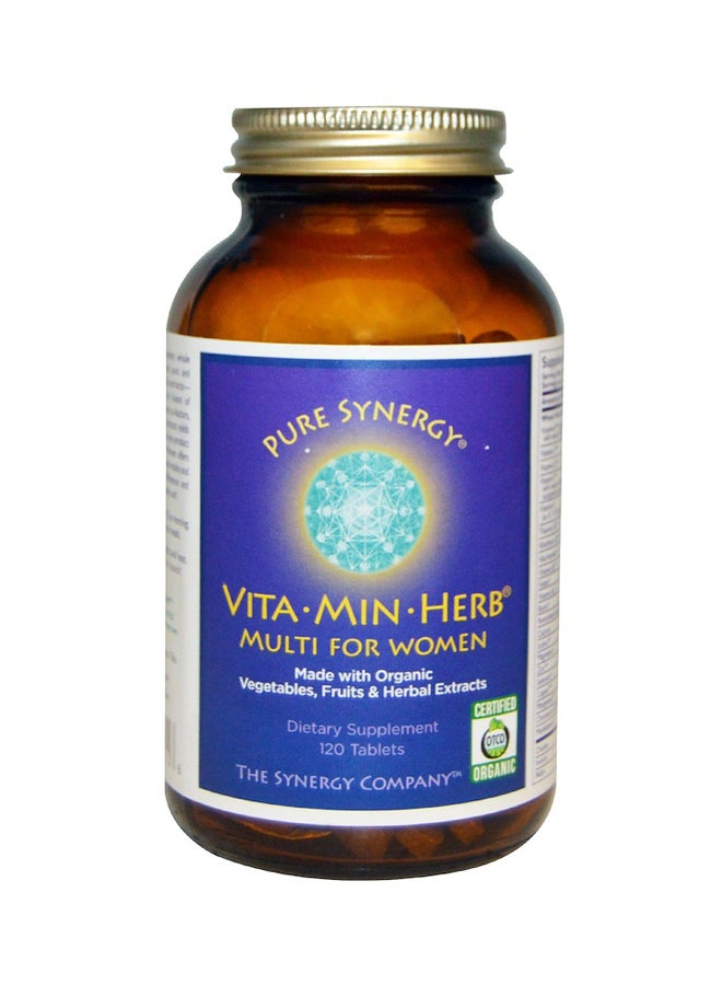 بيور سينرجي مكمل غذائي فيتا-مين-هيرب - 120 قرص - Image 1