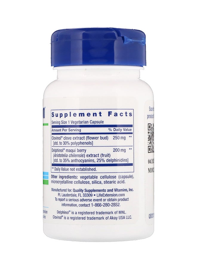 لايف إكستنشن كبسولات جليسيميك جارد للمساعدة في تنظيم نسبة الجلوكوز بعد الوجبة - 30 كبسولة نباتية - Image 2