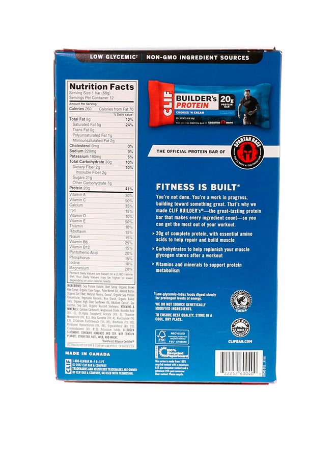 Clif Bar 12-Piece Protein Bars - Cookies And Cream  - Image 3