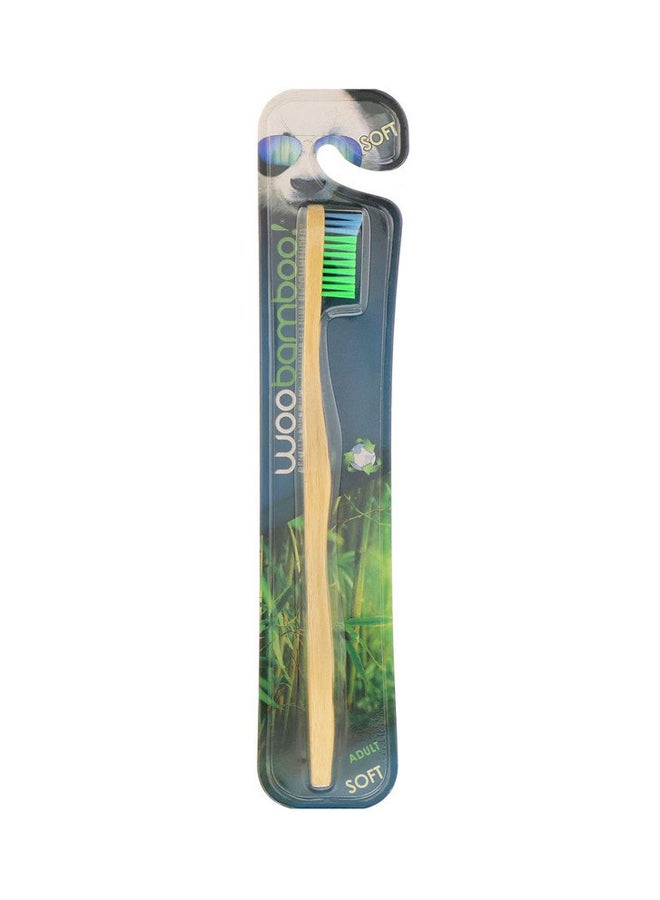 WooBamboo - Pack Of 2 Stylish Bamboo Toothbrush Beige - Image 1