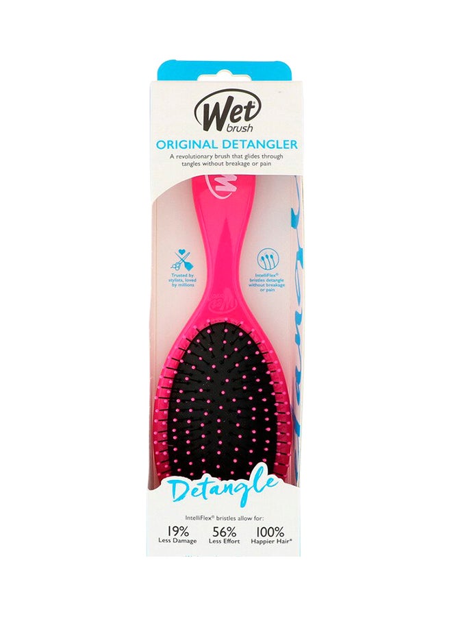 Wet Brush Detangle Shower Hair Comb Pink/Black - Image 2